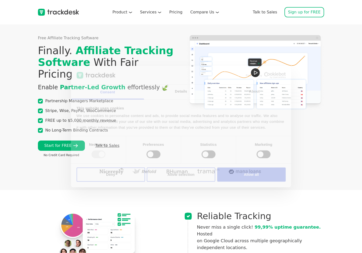 startuptile trackdesk-Do more with your affiliate marketing