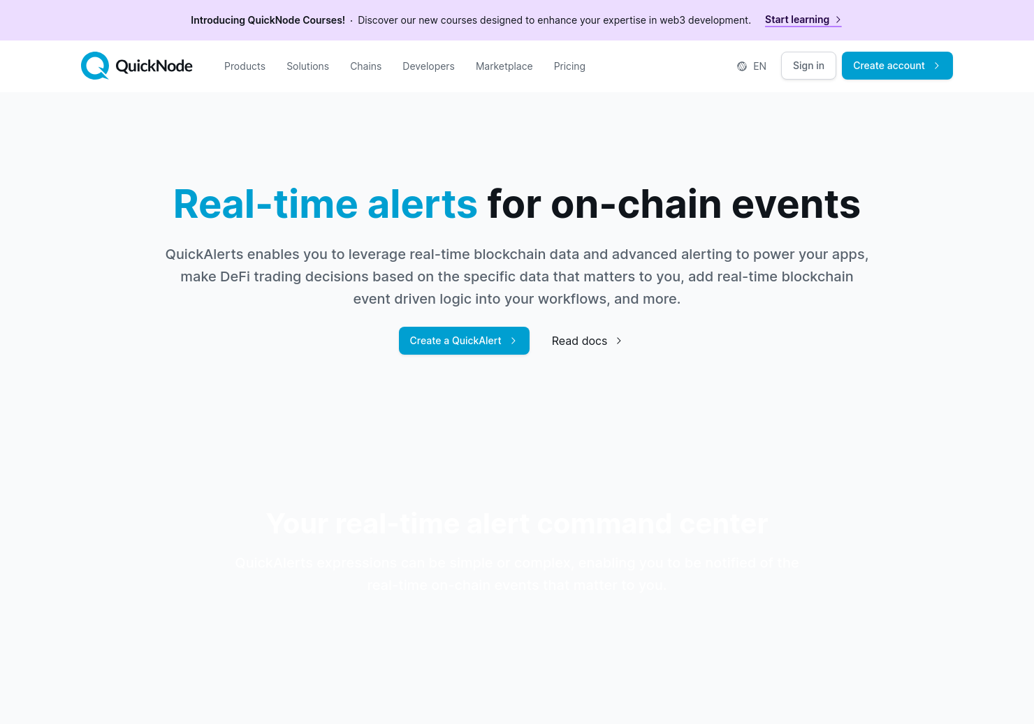 startuptile QuickAlerts-Customizable real-time notifications for on-chain events
