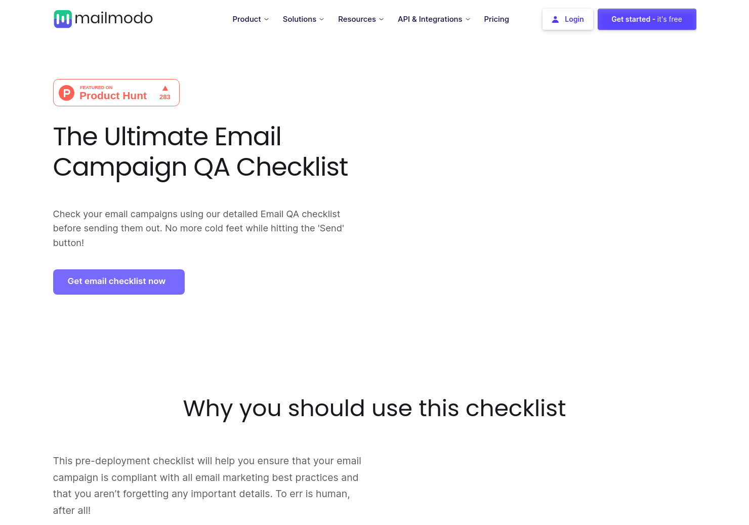startuptile Email QA Checklist-No more anxiety before sending emails