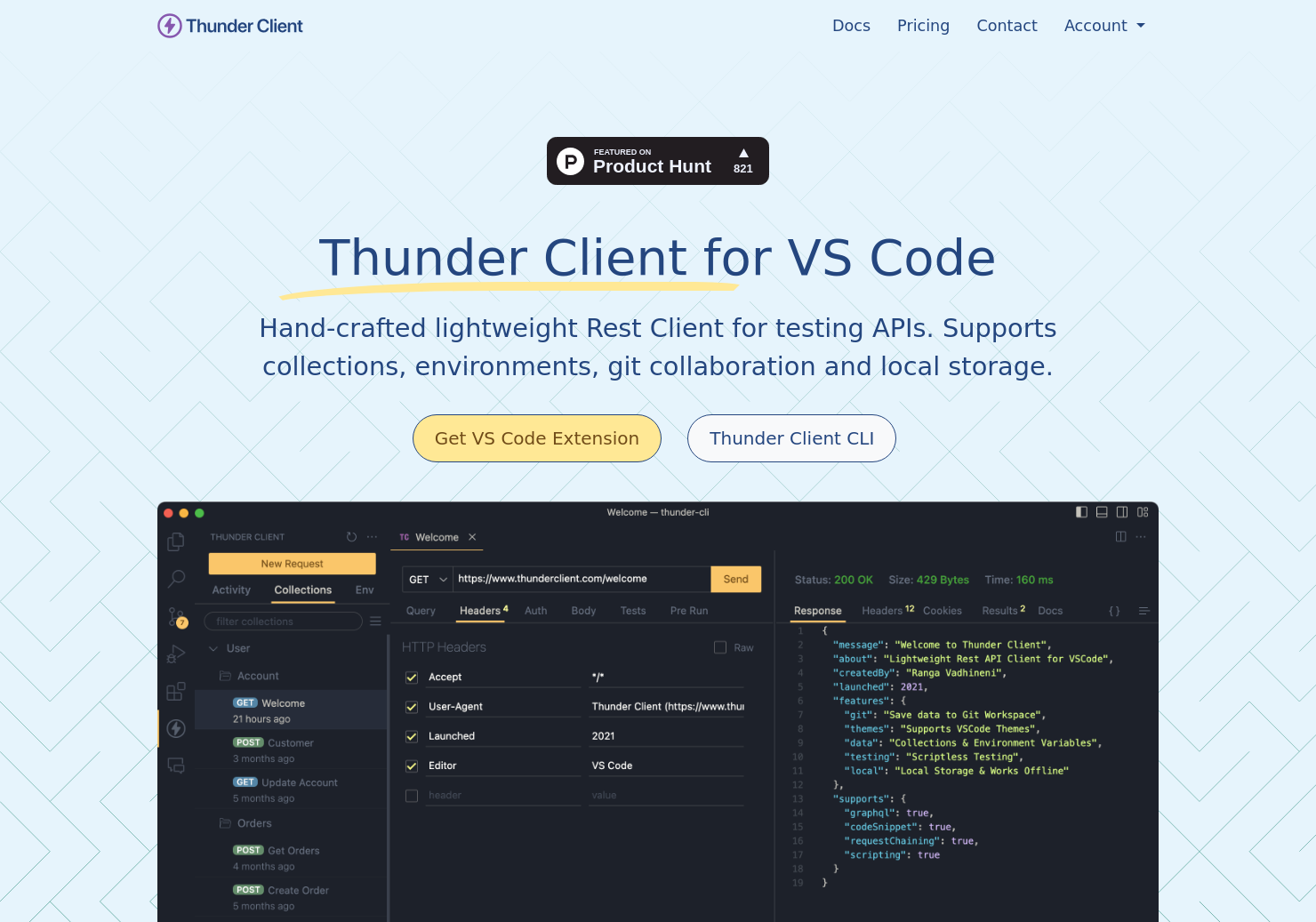 startuptile Thunder Client CLI-A new way to test APIs inside VS Code