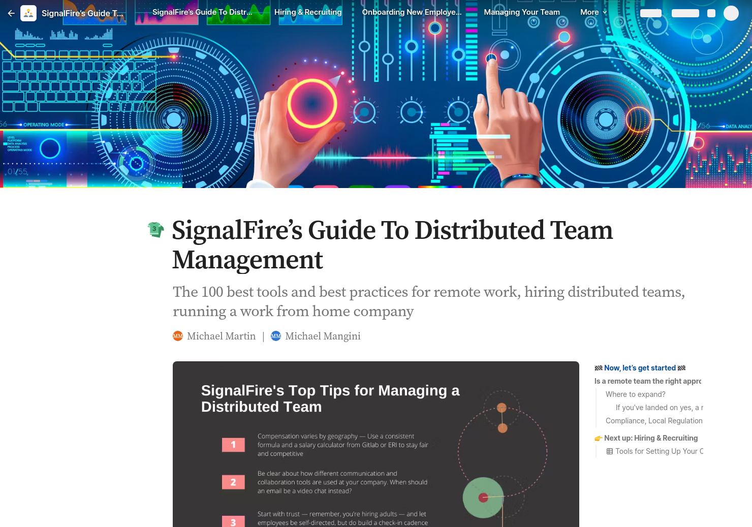 SignalFire's Guide To Distributed Work