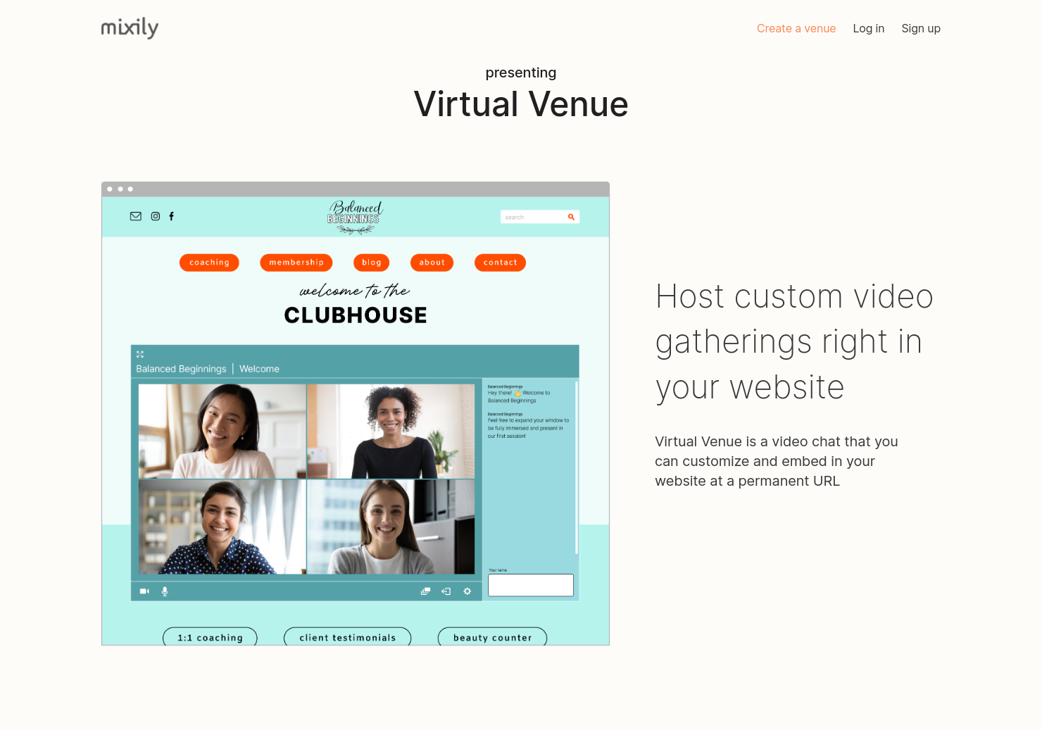 Virtual Venue by Mixily