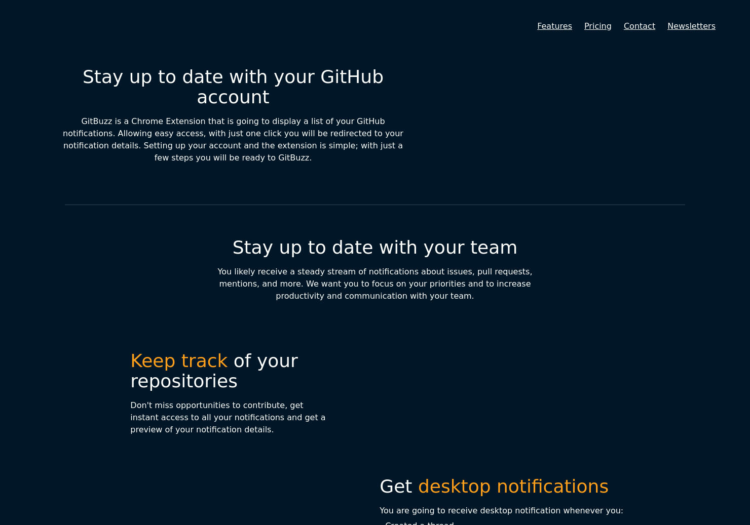 startuptile GitBuzz-Stay up to date with your GitHub account