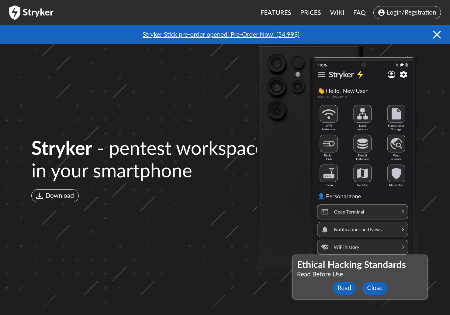startuptile Stryker-Most advanced pen-test app in your smartphone
