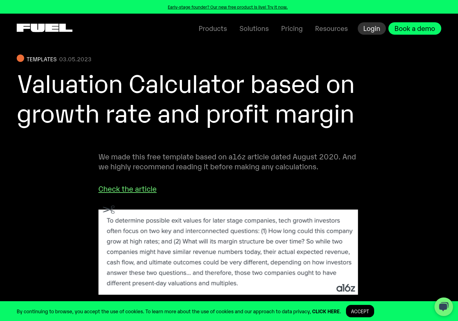 startuptile Company Valuation Calculator-Free template to calculate your valuation
