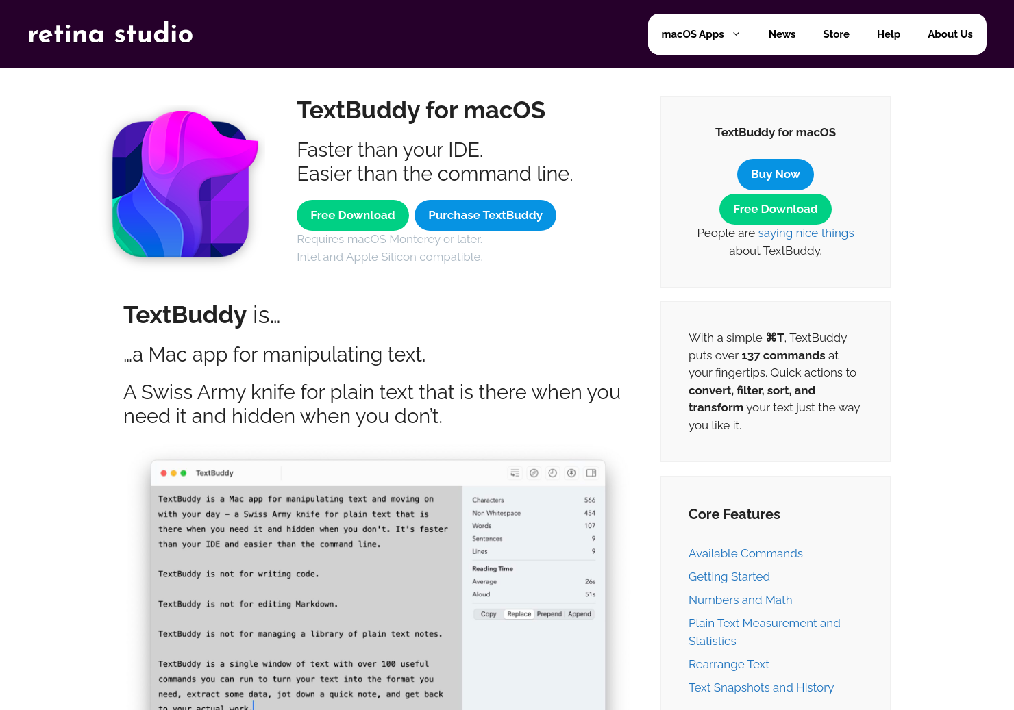 TextBuddy for macOS