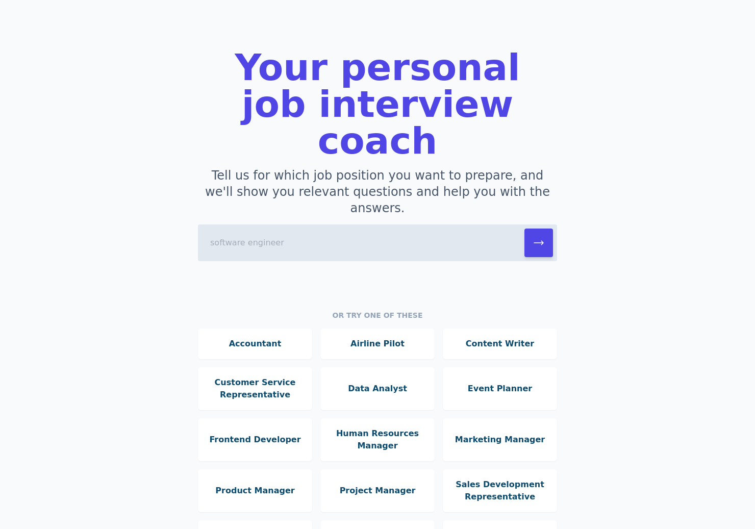 startuptile AI Interview Coach-Prepare for your next job interview with an AI coach