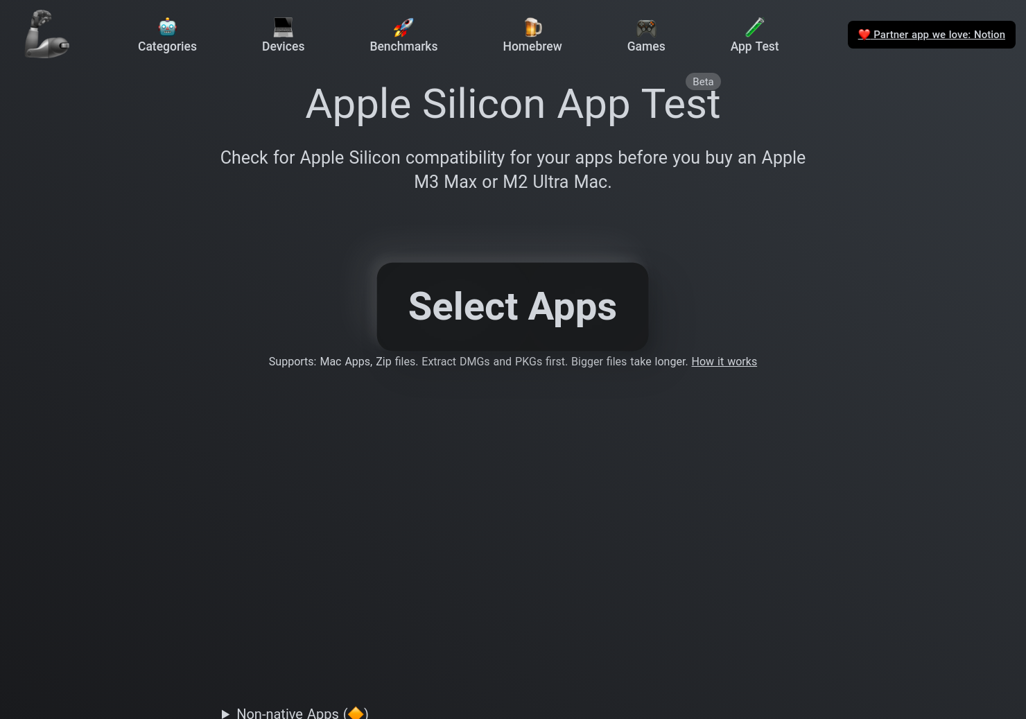 Apple Silicon App Test