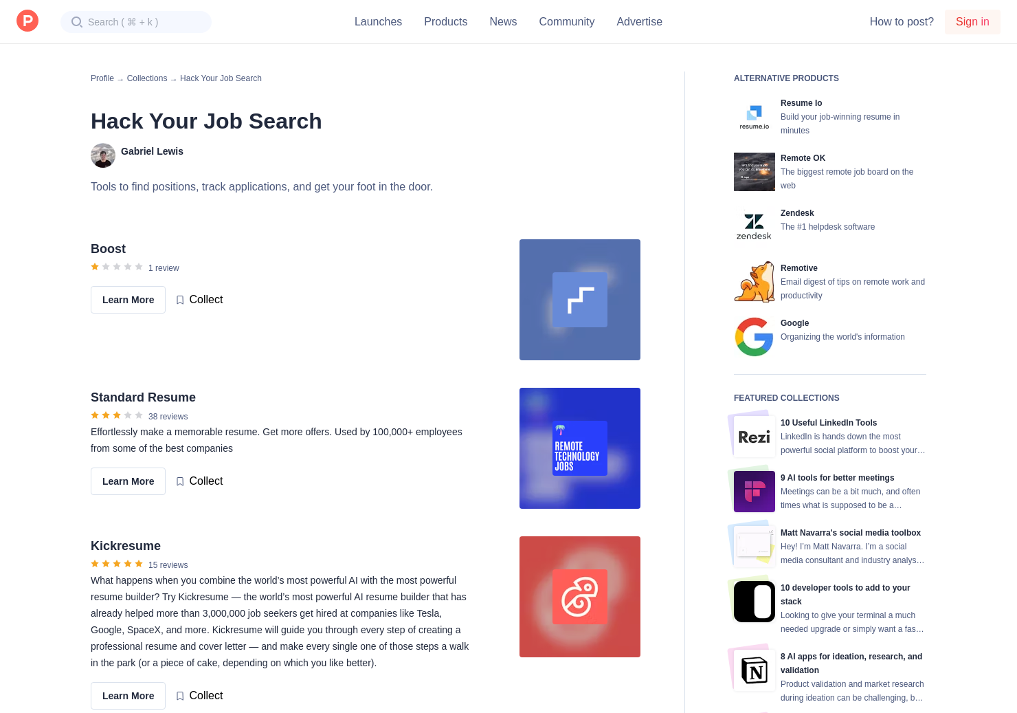 Hack Your Job Search by Gabriel Lewis