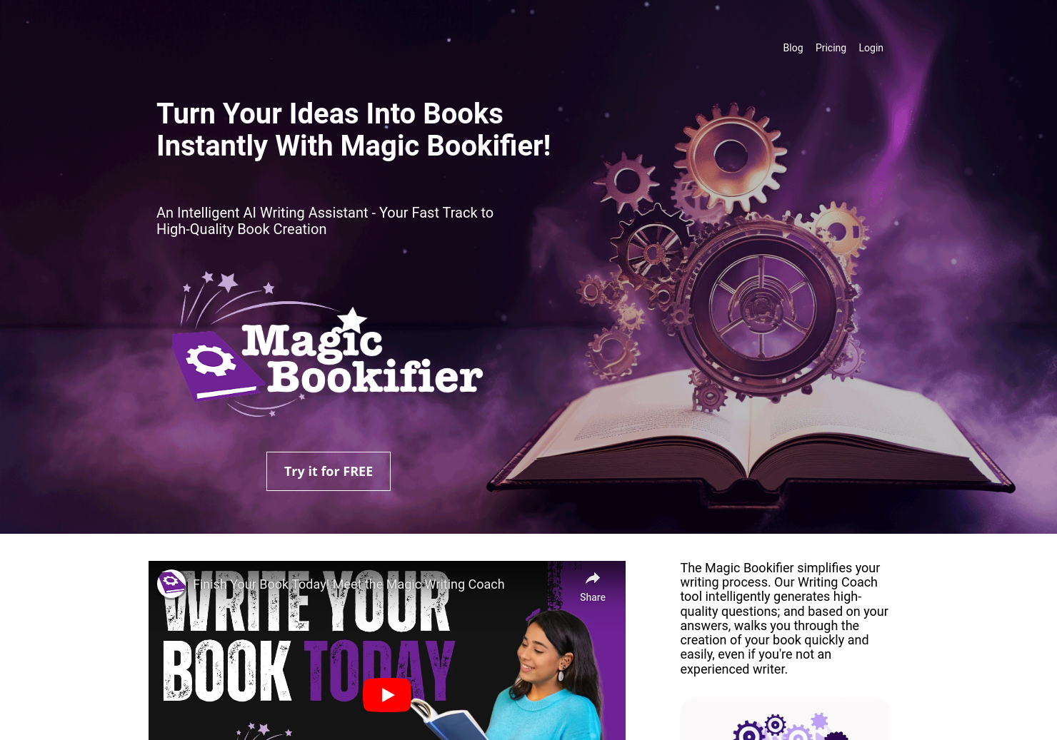 startuptile Magic Bookifier-Turn your ideas into a book in one click