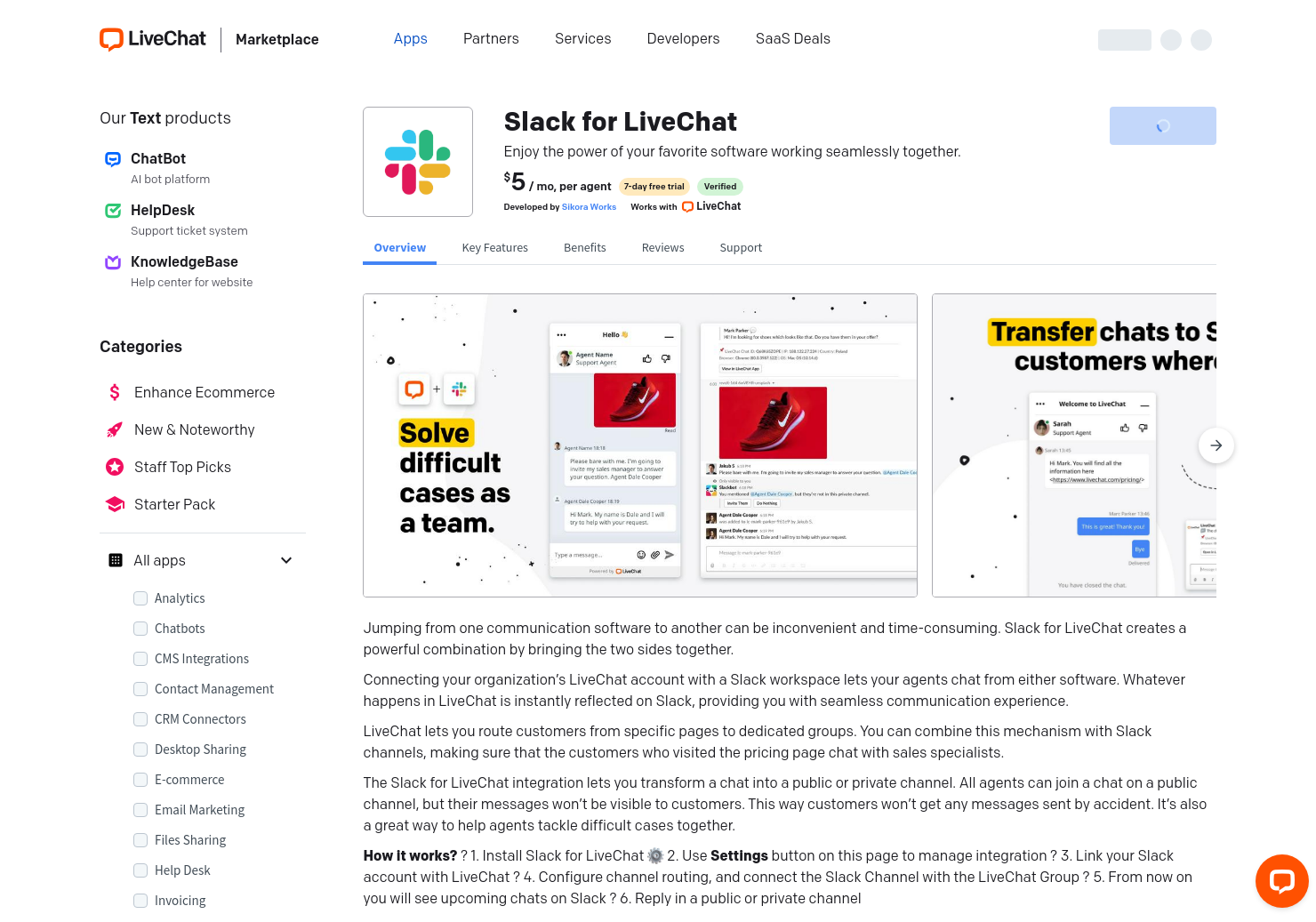 startuptile LiveChat for Slack-Move chats to Slack and talk to clients wherever you want
