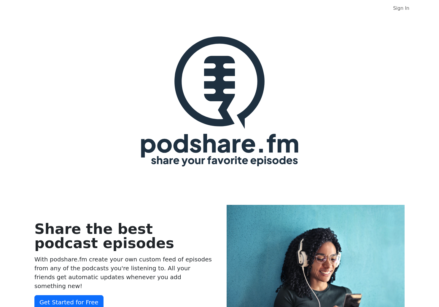 startuptile podshare.fm-Share your favorite podcast episodes