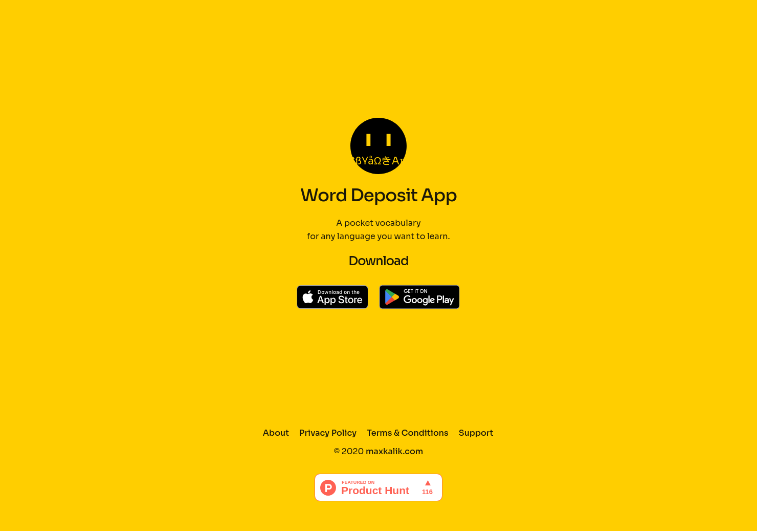 WordDeposit App