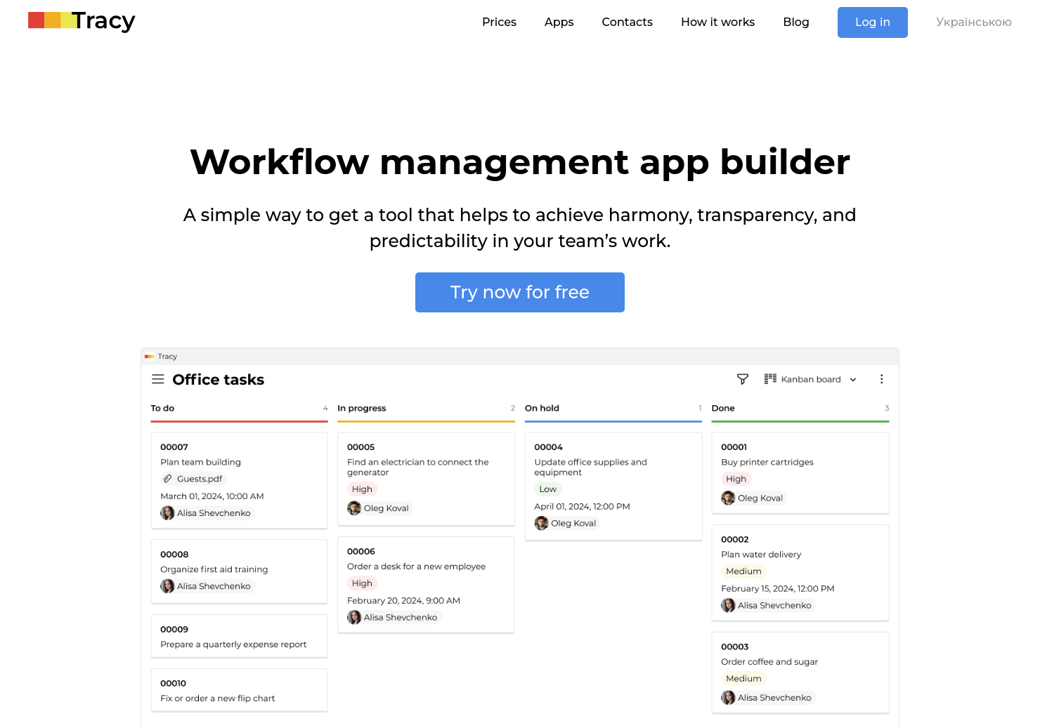 startuptile Tracy-A tool for daily workflows organization