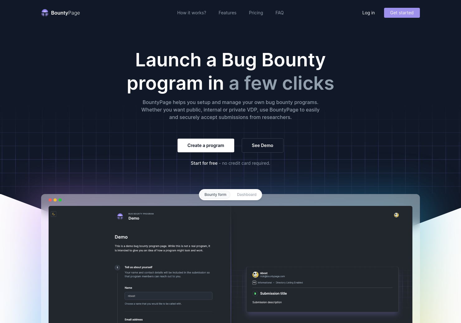 startuptile BountyPage-A platform to start and manage bug bounty programs with ease