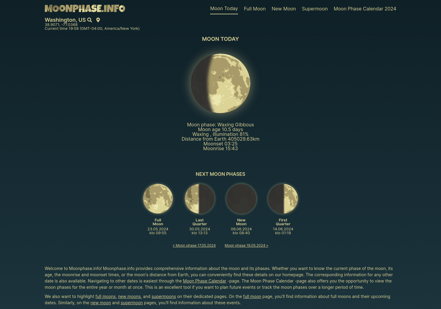 startuptile Moonphase.info-Moon Phase Calendar