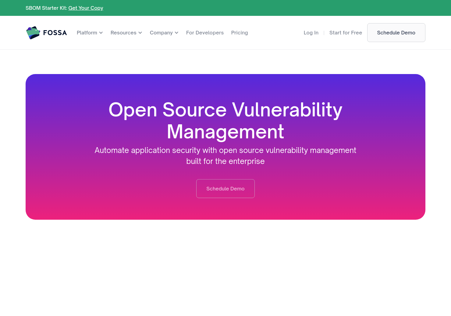 Open Source Security Management by FOSSA