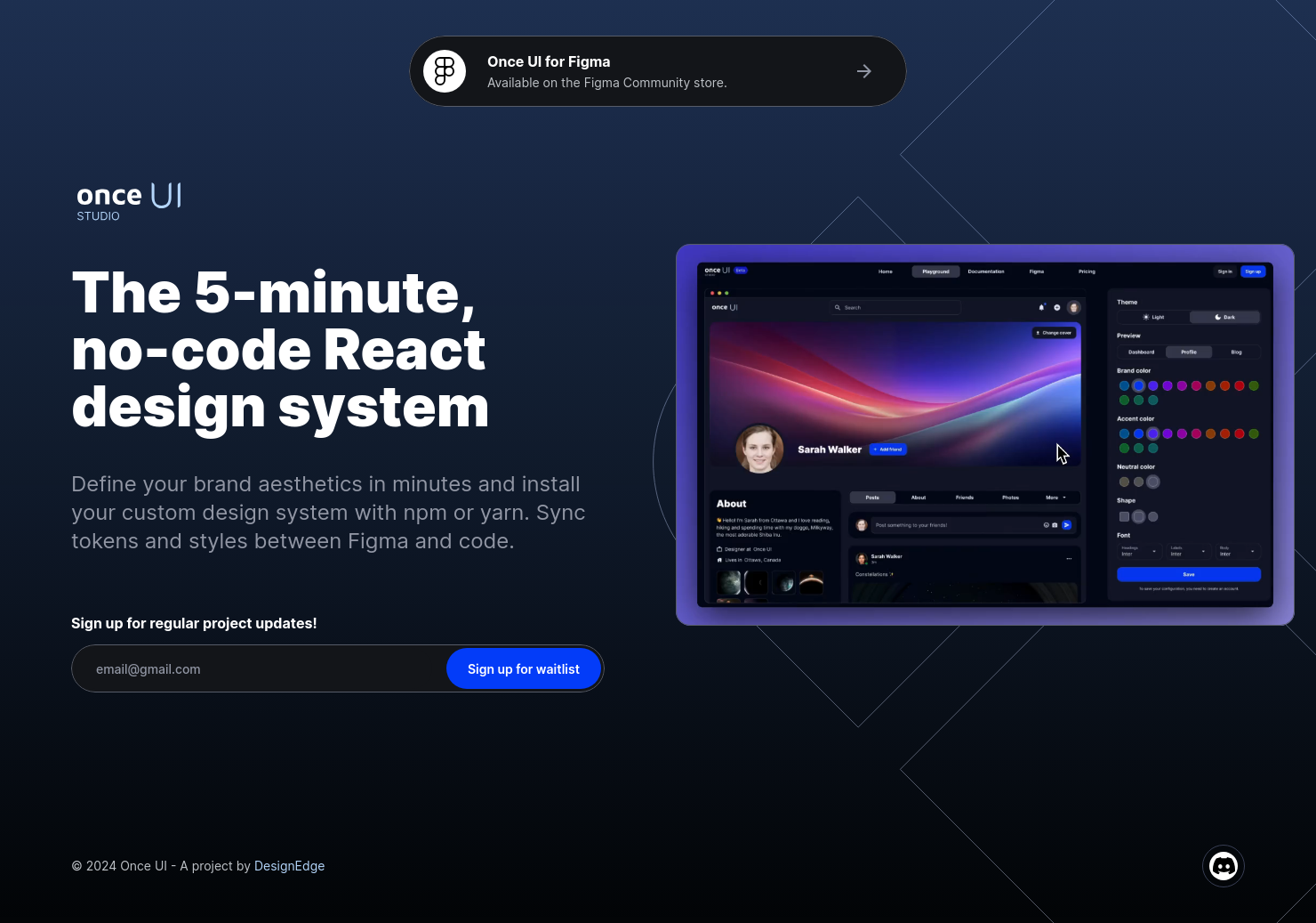 startuptile Once UI for Figma-Figma design system & UI kit ready for prototyping