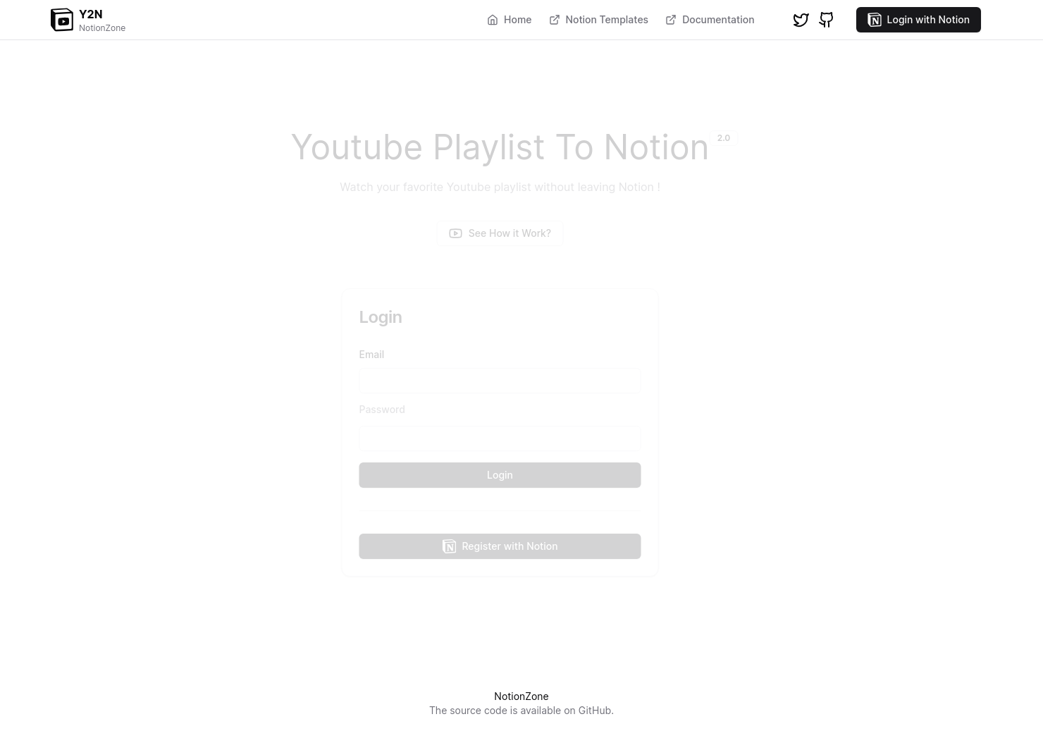 startuptile Youtube Playlist To Notion-Watch your favorite Youtube playlist without leaving Notion