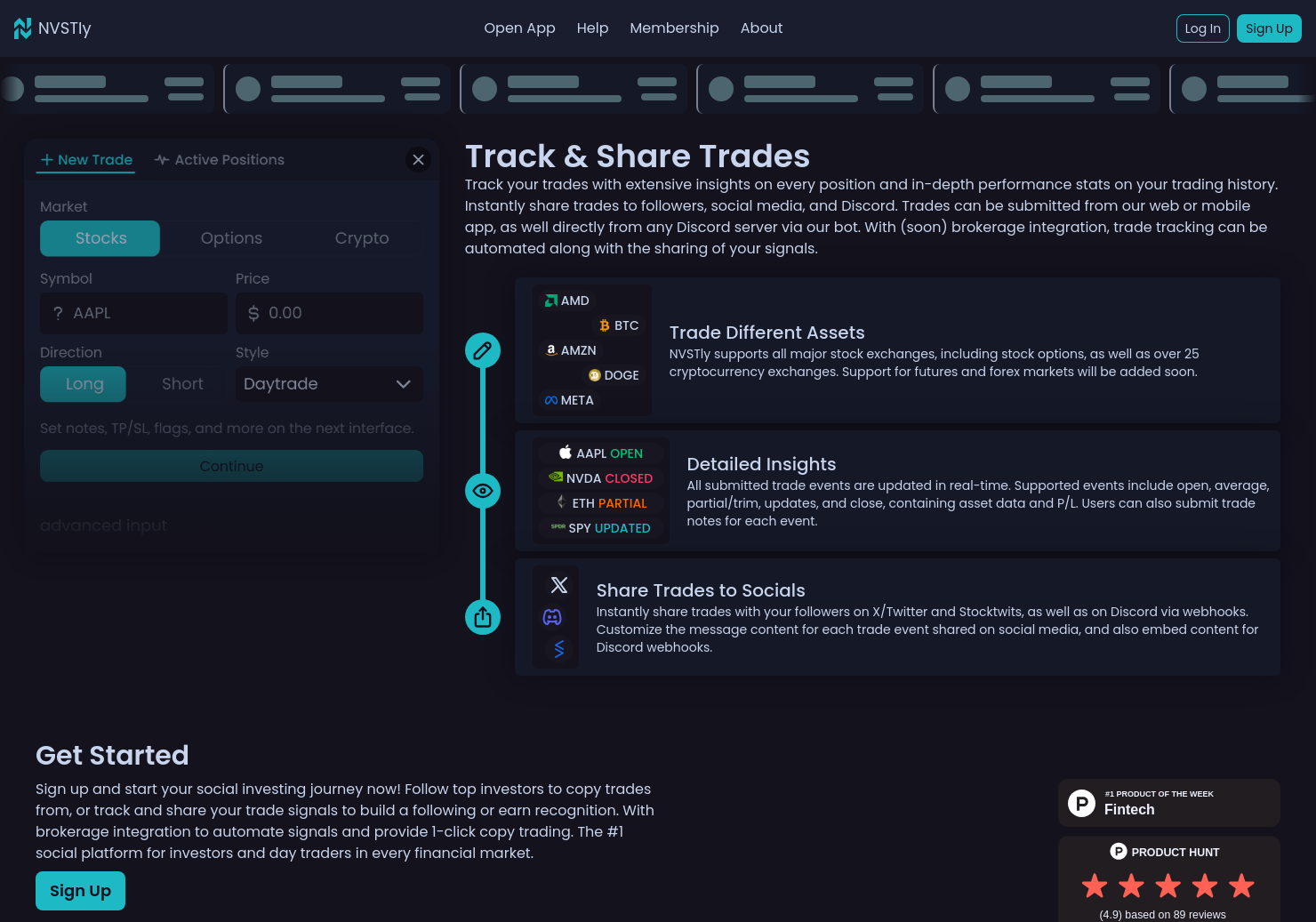 startuptile Trade Hub - The Social Trading App-Where traders collaborate track share & copy trades