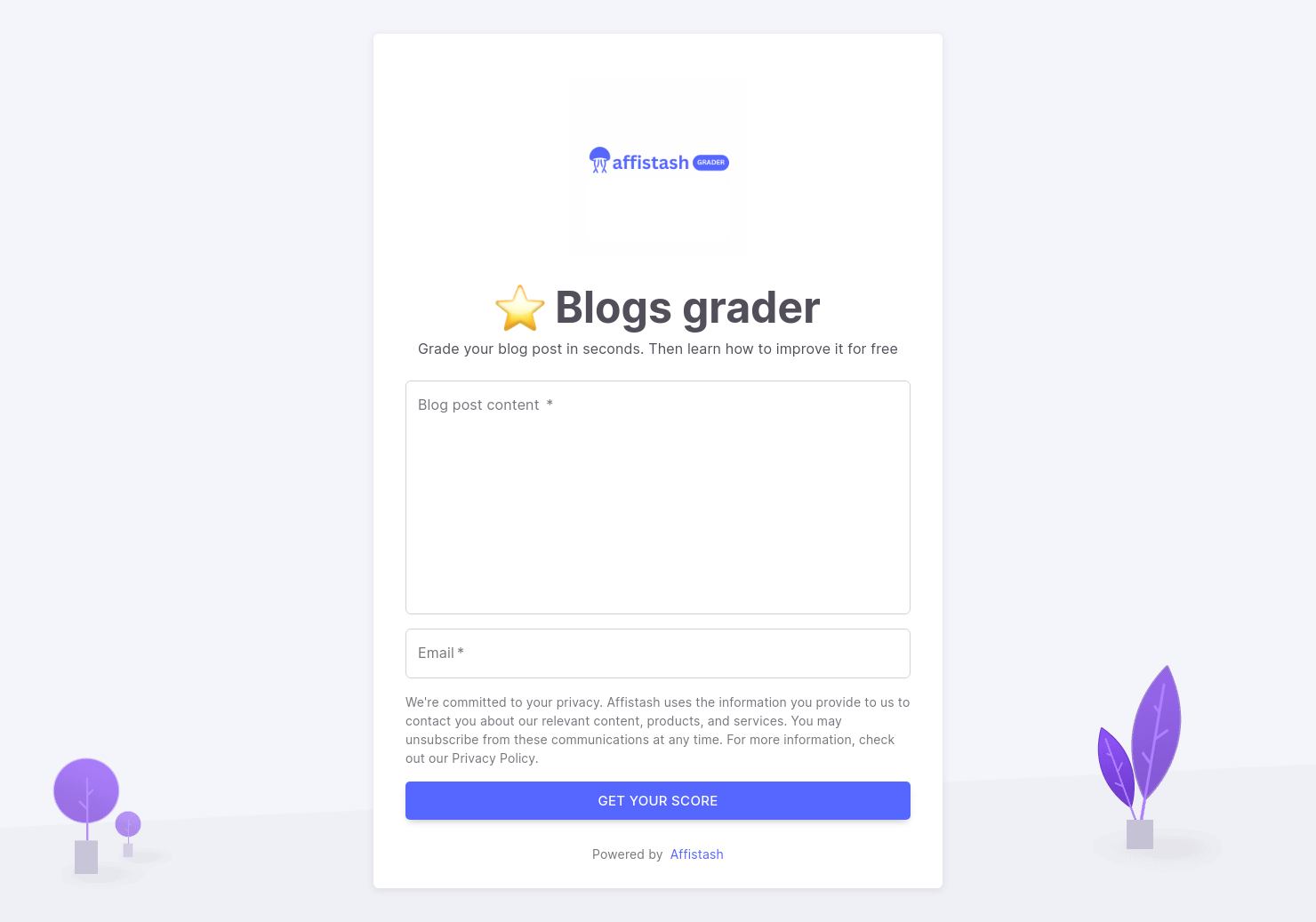 startuptile Blogs Grader-Grade your blog post in seconds