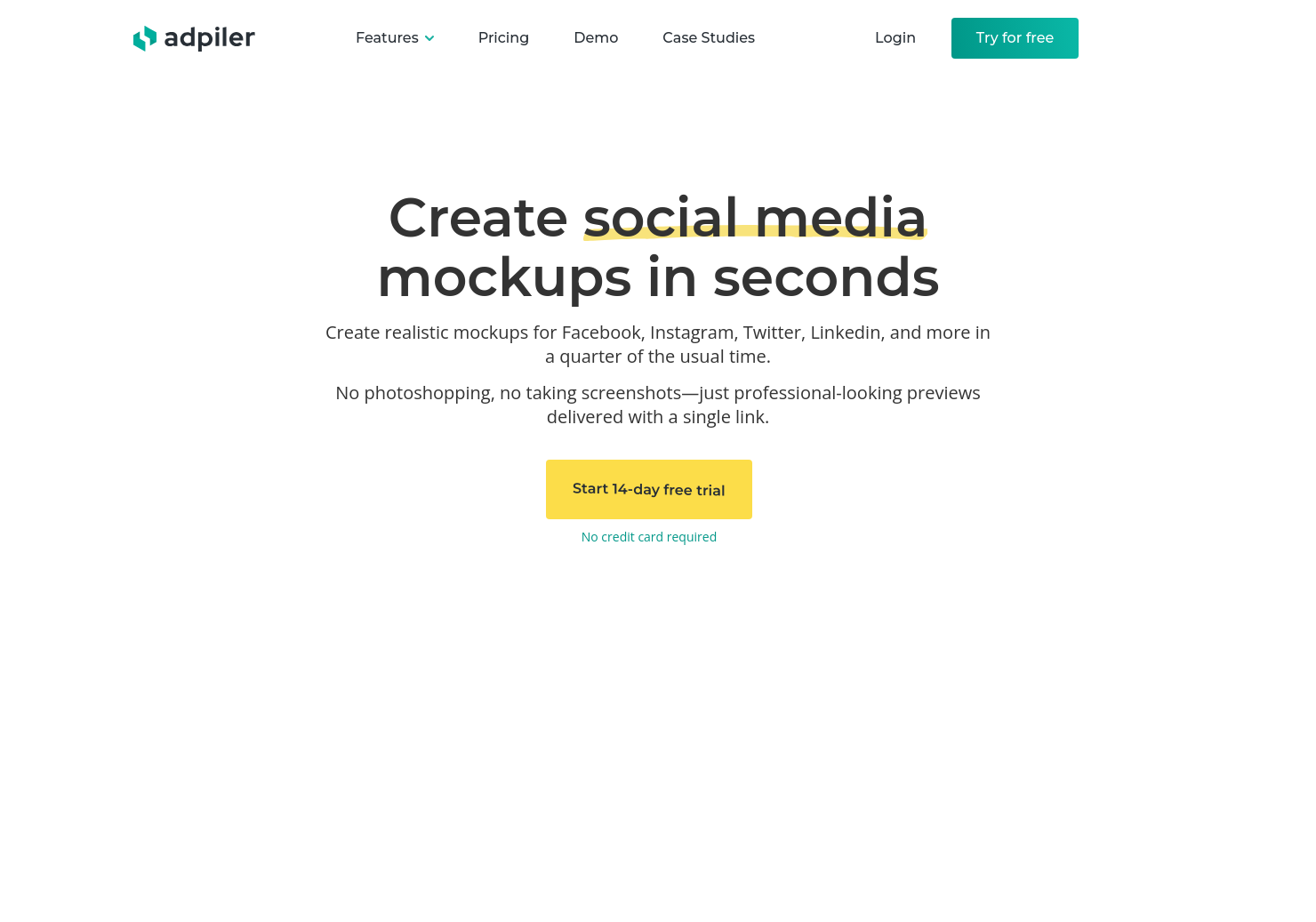 startuptile Adpiler Social Ad Mockups-Create social media ad mockups in seconds