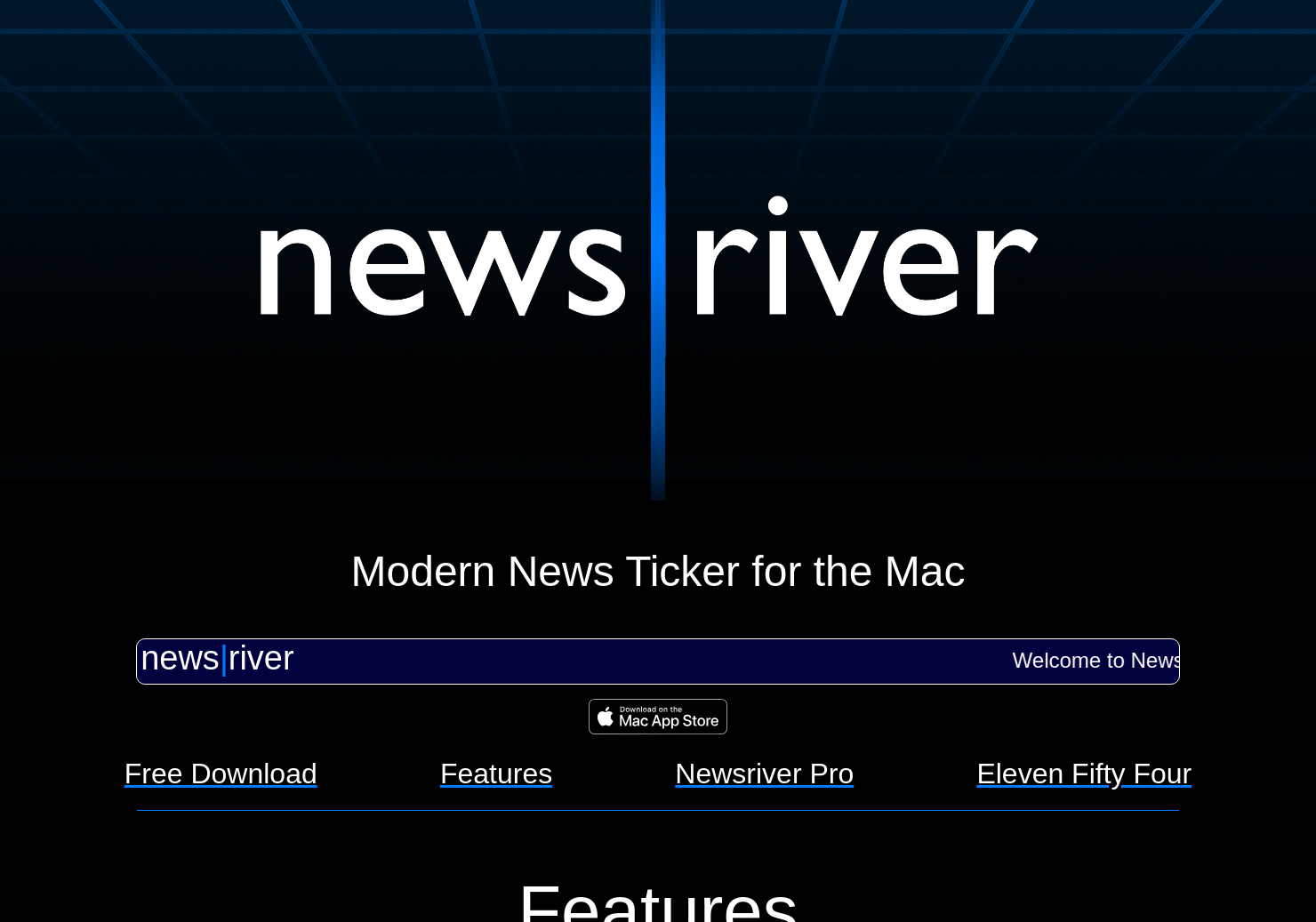 startuptile Newsriver-Modern news ticker for the Mac