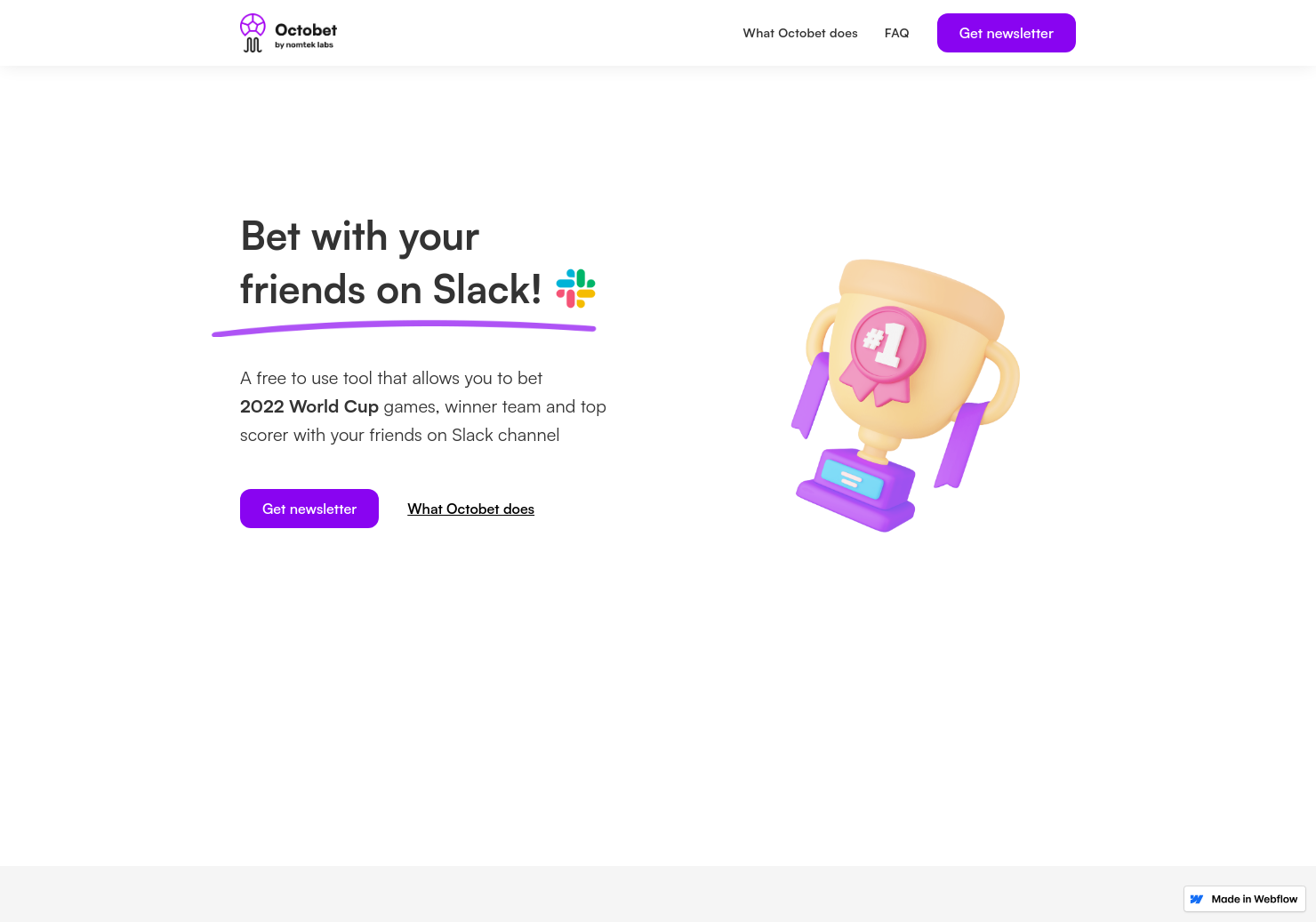 startuptile Octobet-Bet World Cup matches with your friends on Slack