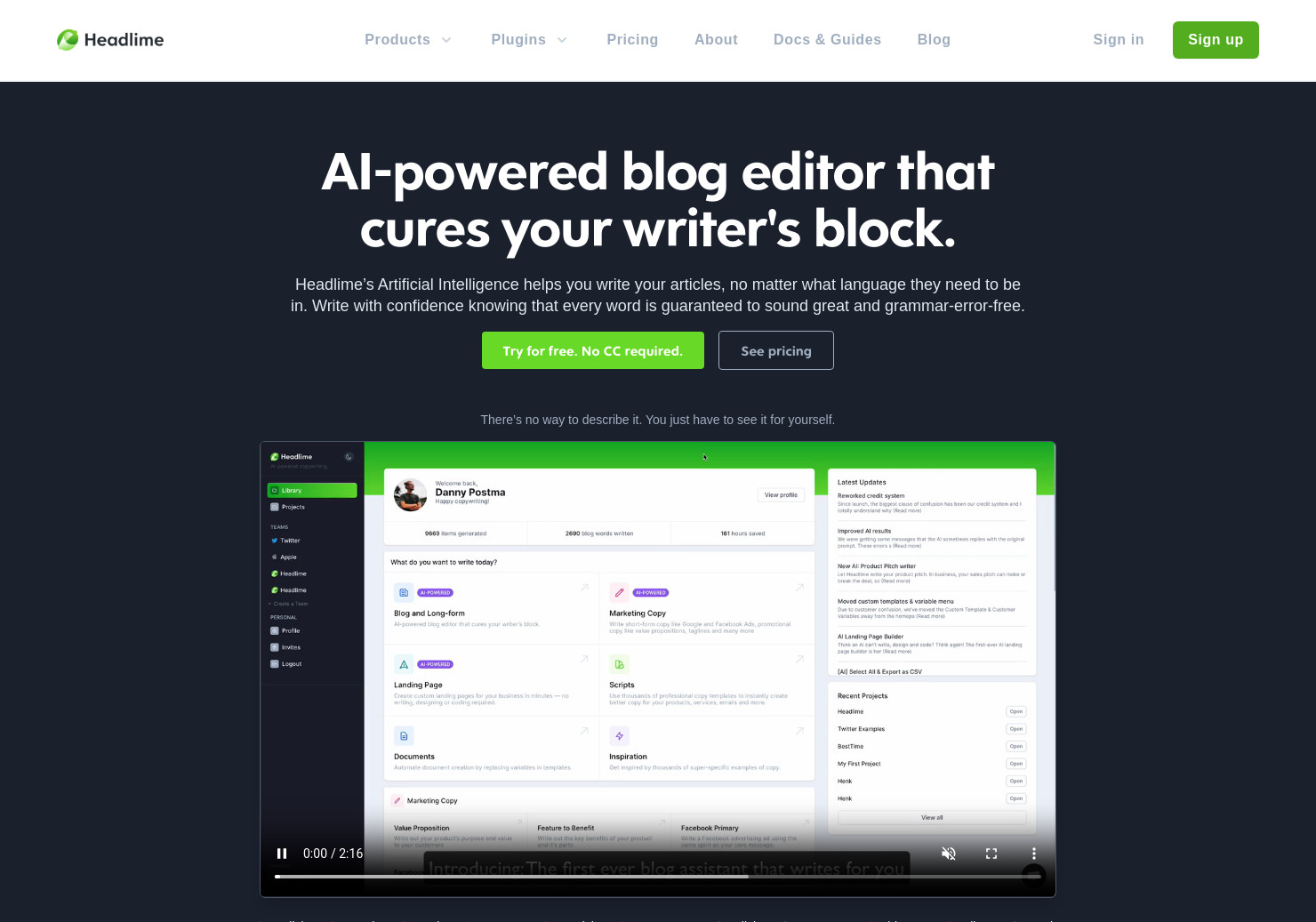 Blog Assistant by Headlime