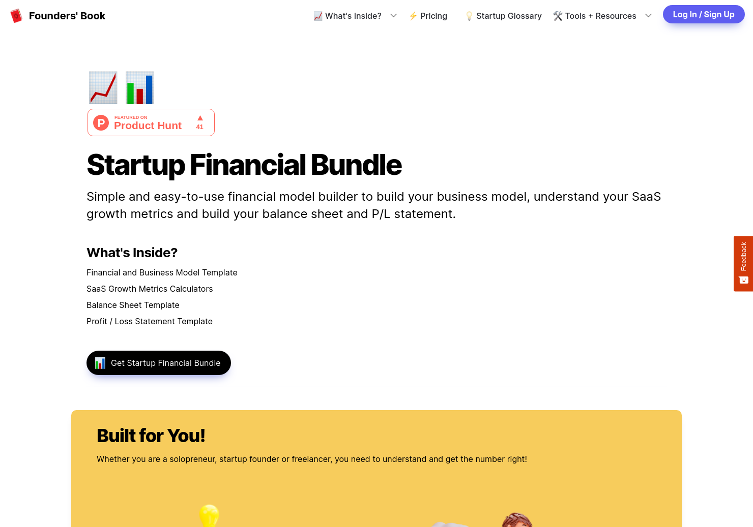 startuptile Startup Financial Template Bundle-Simple templates to get your startup finance metrics right.