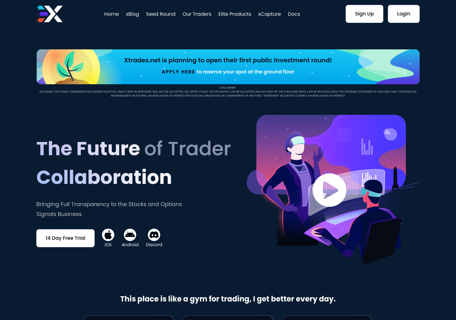 startuptile Xtrades-A gamified social app for traders investors and influencers