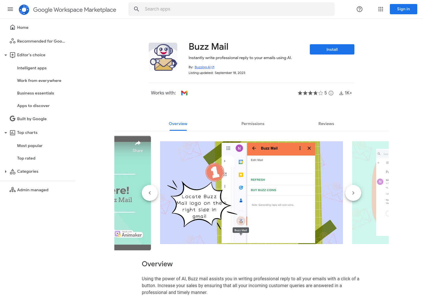 startuptile Buzz Mail-AI email assistant