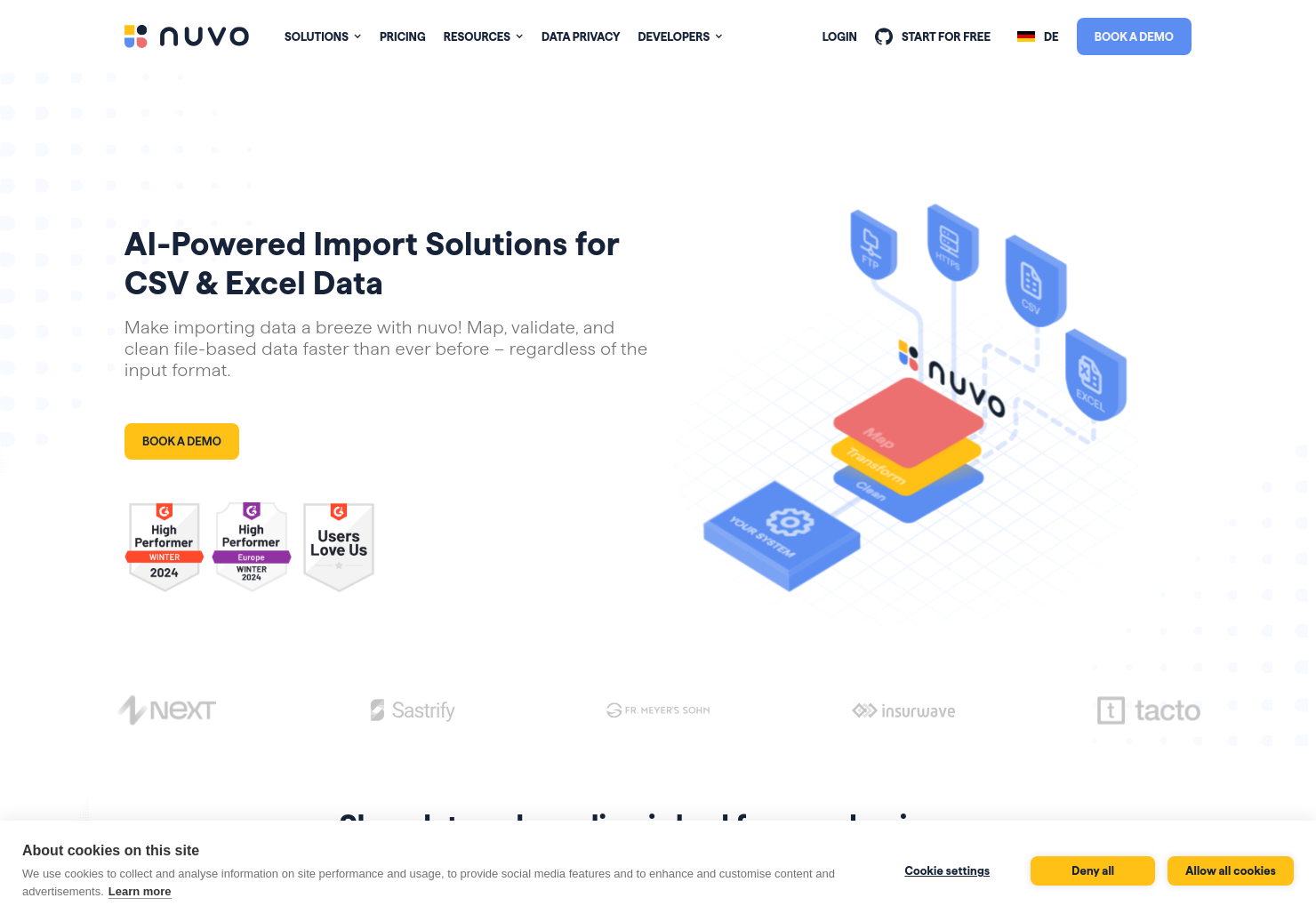 startuptile nuvo No-Code Data Pipelines-Build launch and scale powerful data pipelines without code