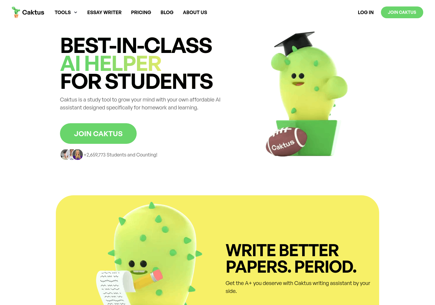 startuptile CaktusAI-Everything you need for school in one place