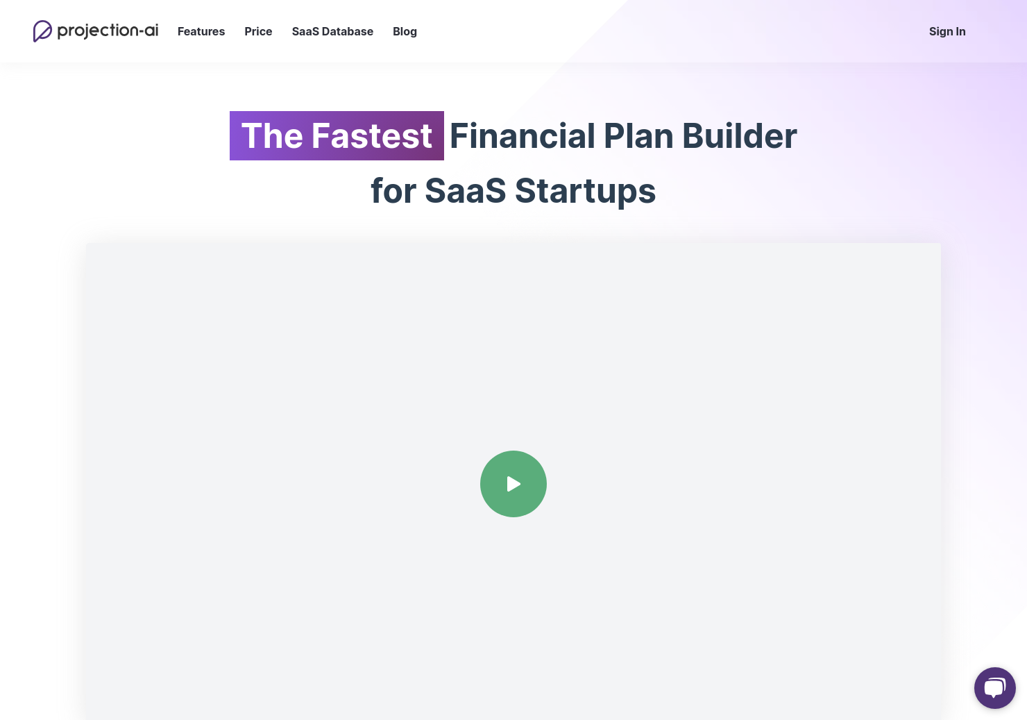 startuptile projection-ai-The Fastest Financial Modeling tool for SaaS startups