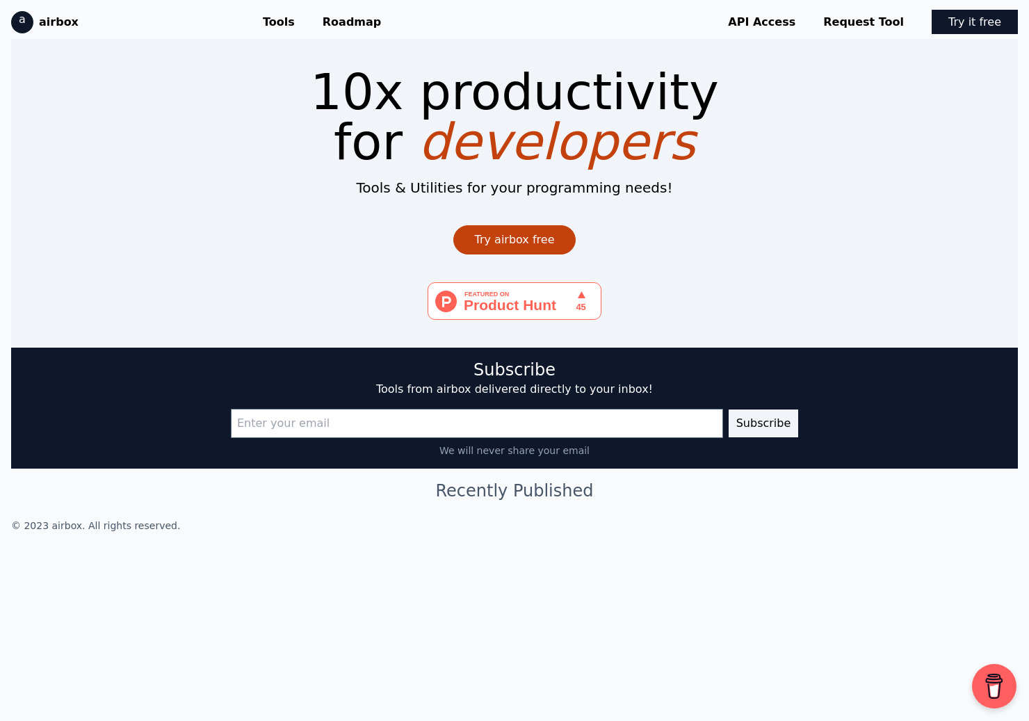 startuptile airbox-Tools & utilities for developers