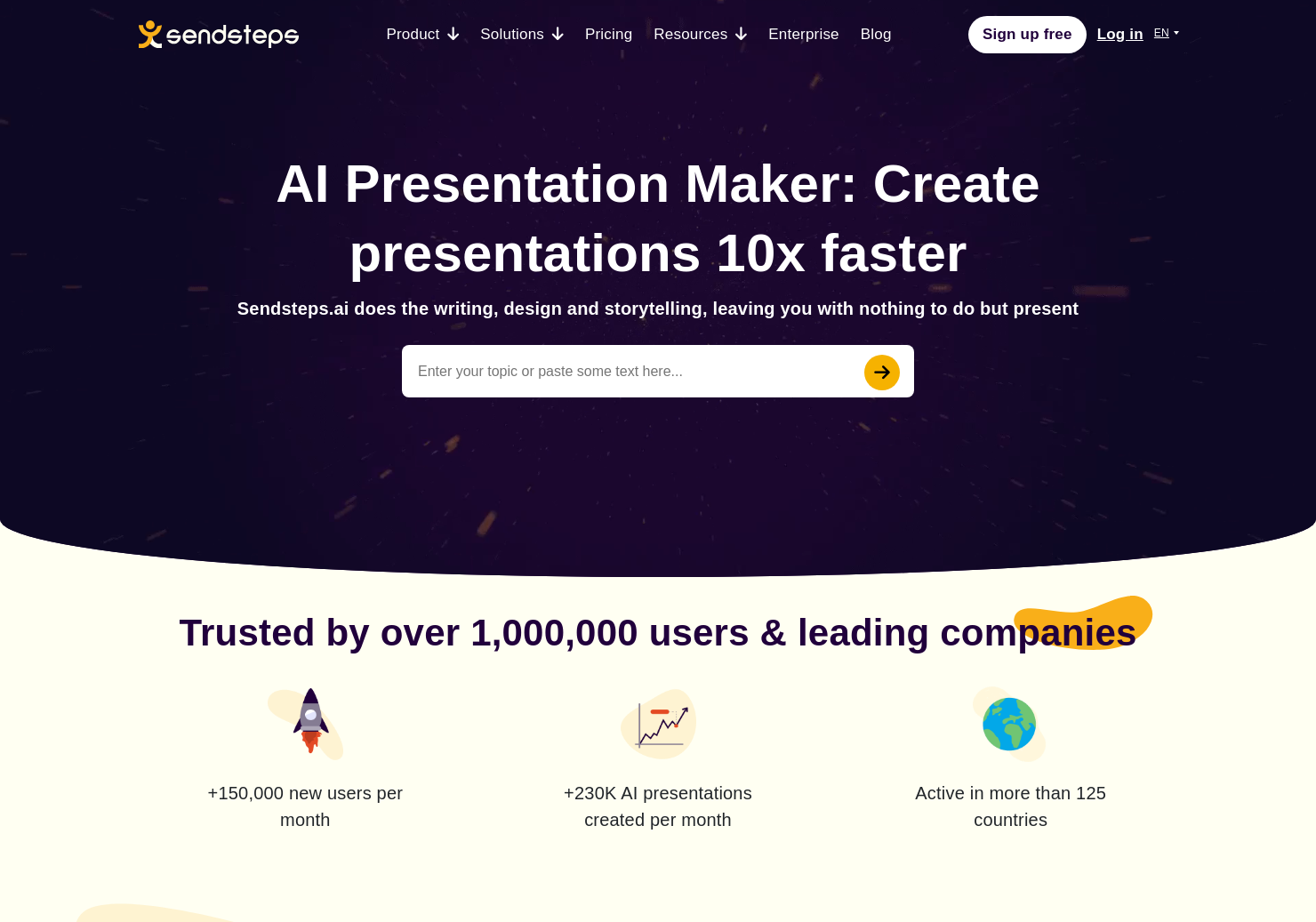 startuptile Sendsteps.ai-Create presentations instantly with AI text-to-presentation